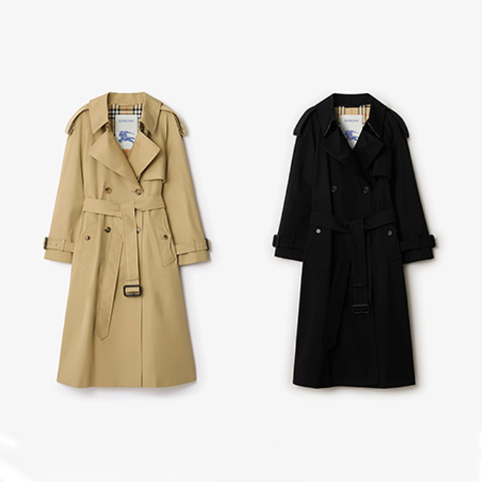 burberry fitzrovia long lightweight gabardine trench coat